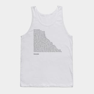 Frida Kahlo Quotes Tank Top